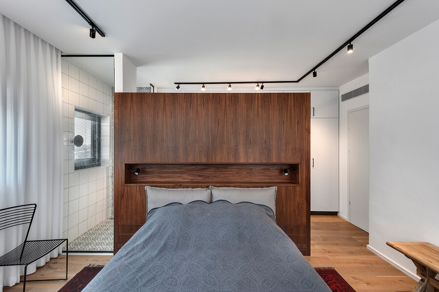 עיצוב חדר שינה בדירת דופלקס 
