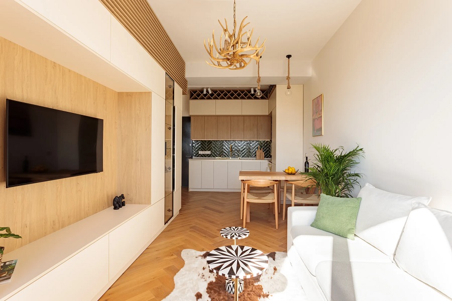 דירה קטנה ומתוכננת בקפידה