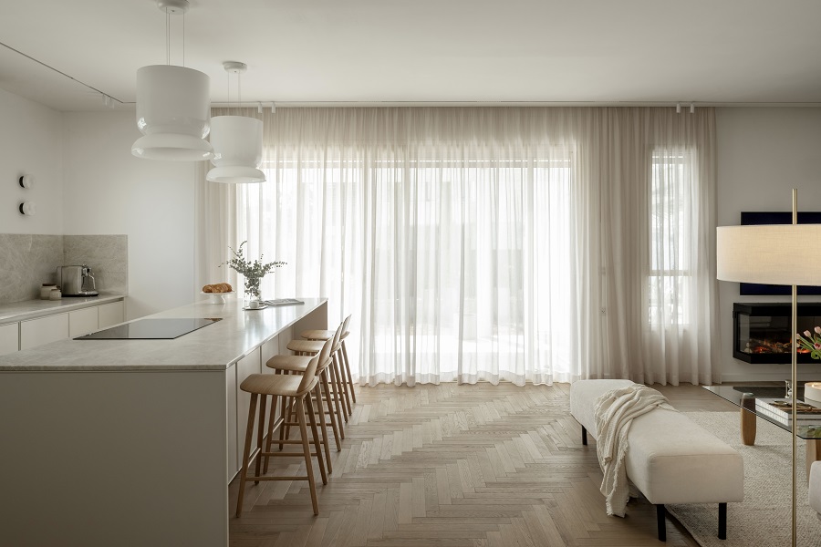 מטבח פתוח ומואר