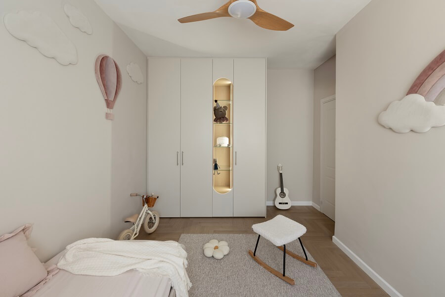 חולק לחדר שינה וחדר משחקים